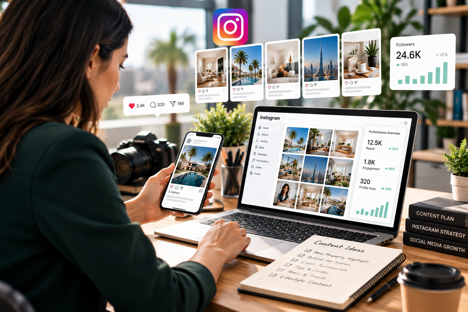 Instagram marketing strategy and content management
