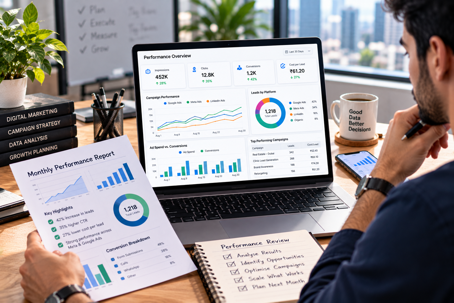Social media performance reporting and analytics