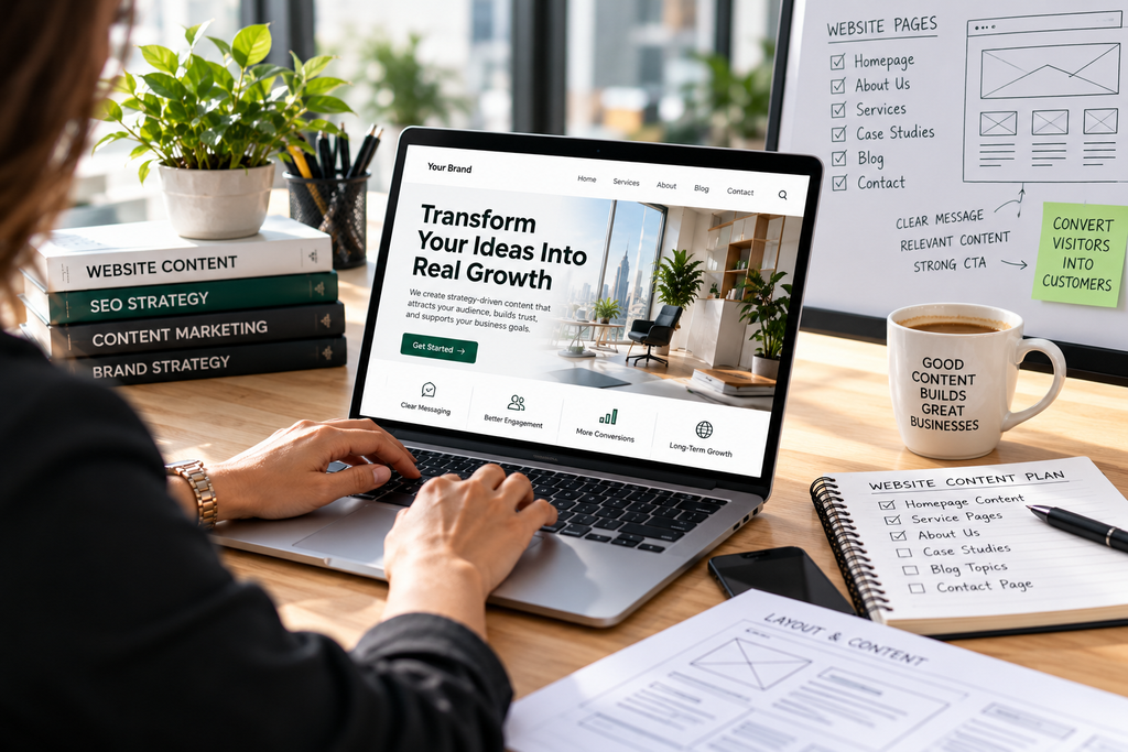 Website content strategy and development