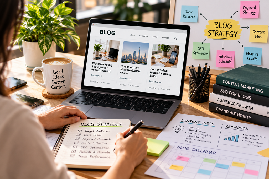 Blog content strategy and SEO planning