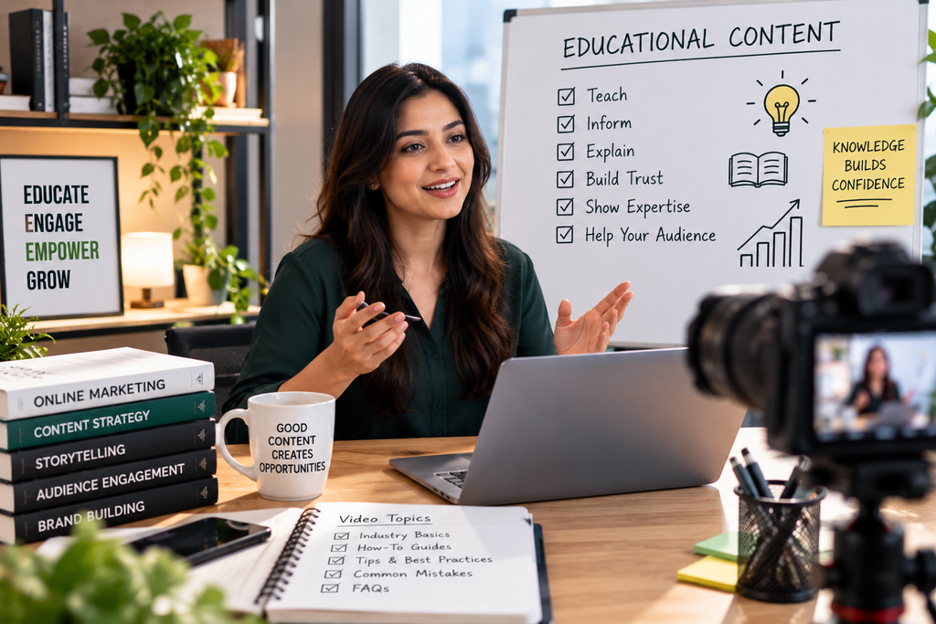 Educational content creation and audience engagement