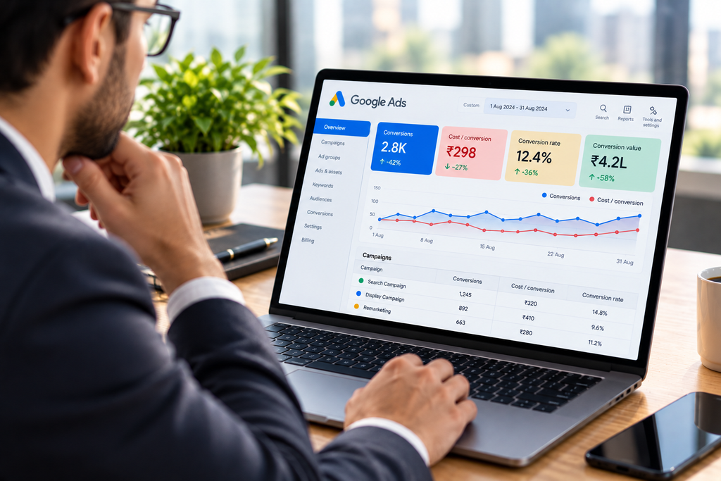 Google Ads conversion tracking and campaign performance
