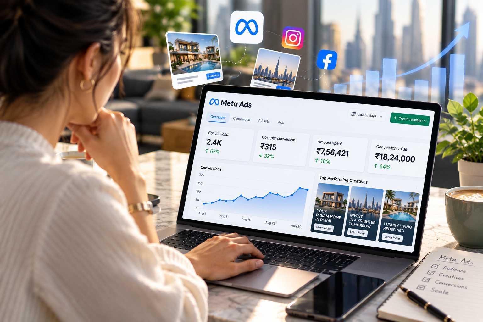 Meta Ads conversion tracking and campaign performance